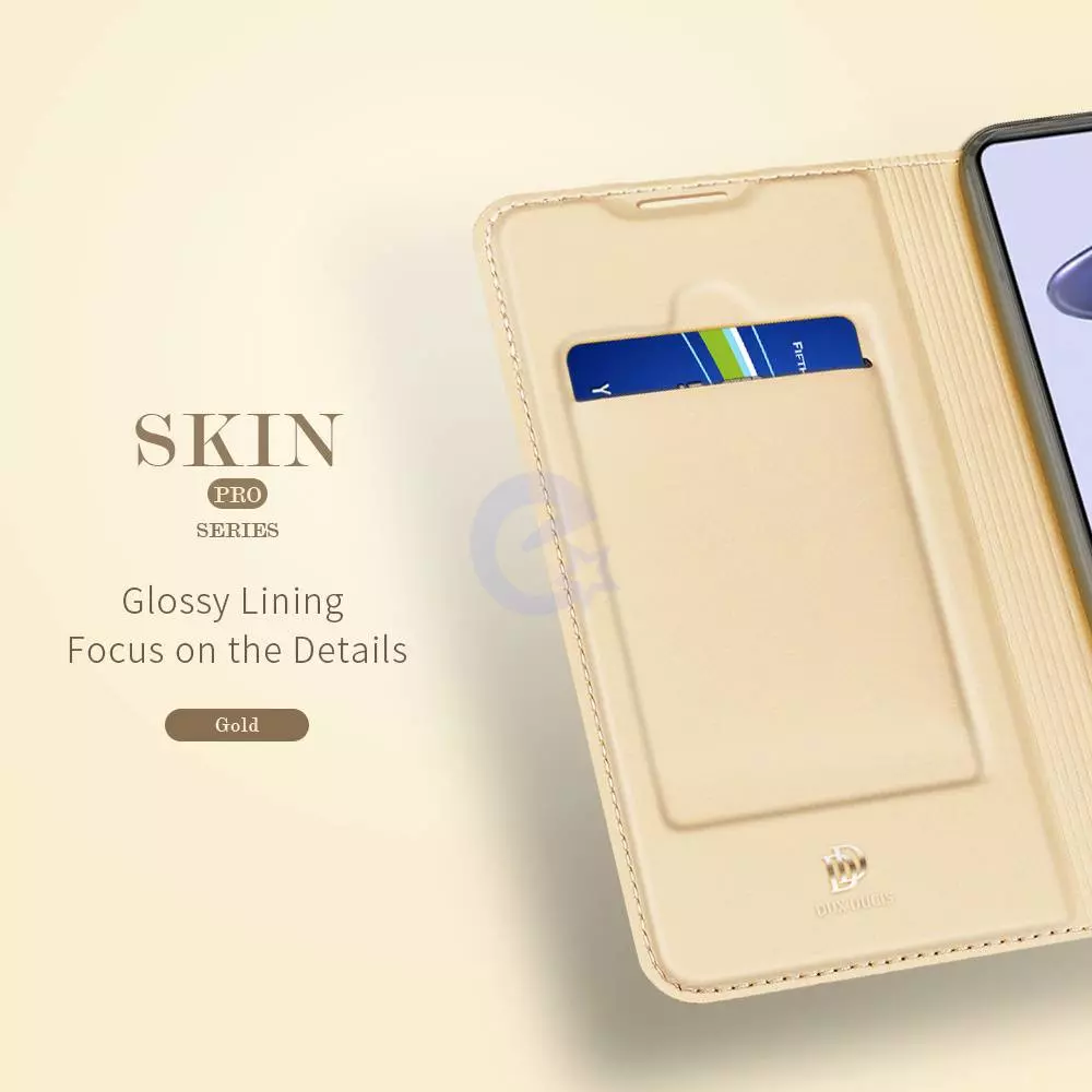 Чехол книжка для Xiaomi 11T / Xiaomi 11T Pro Dux Ducis Skin Pro Rose Gold (Розовое золото)
