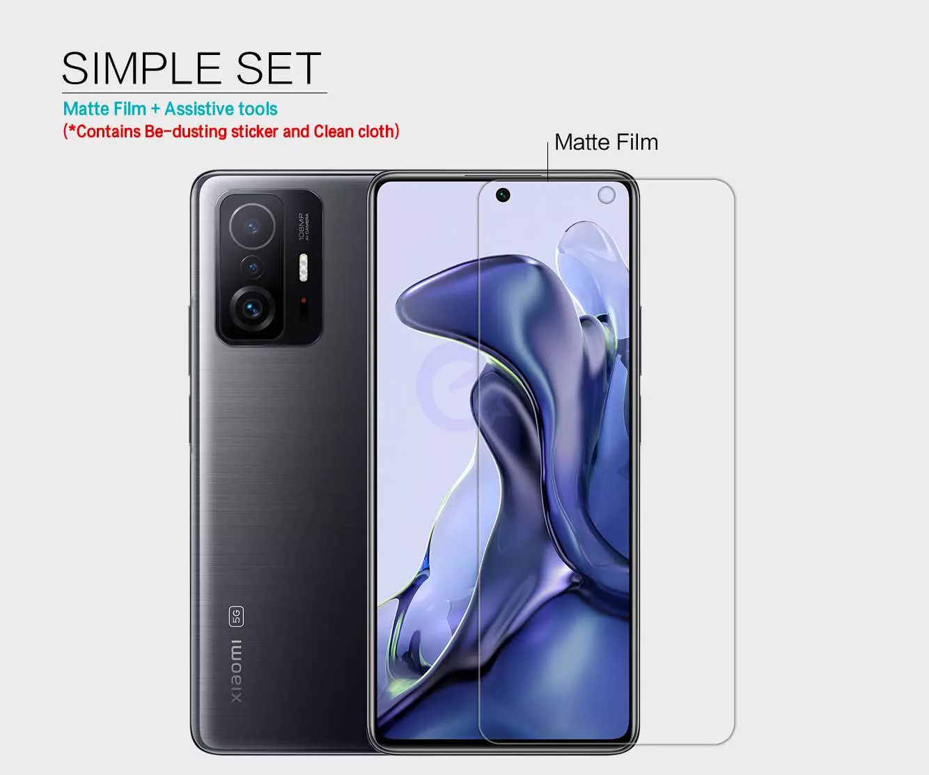 Защитная пленка для смартфона для Xiaomi 11T / Xiaomi 11T Pro Nillkin Matte Film Crystal Clear (Прозрачный) Защитная пленка для смартфона для Xiaomi 11T / Xiaomi 11T Pro Nillkin Matte Film Crystal Clear (Прозрачный)