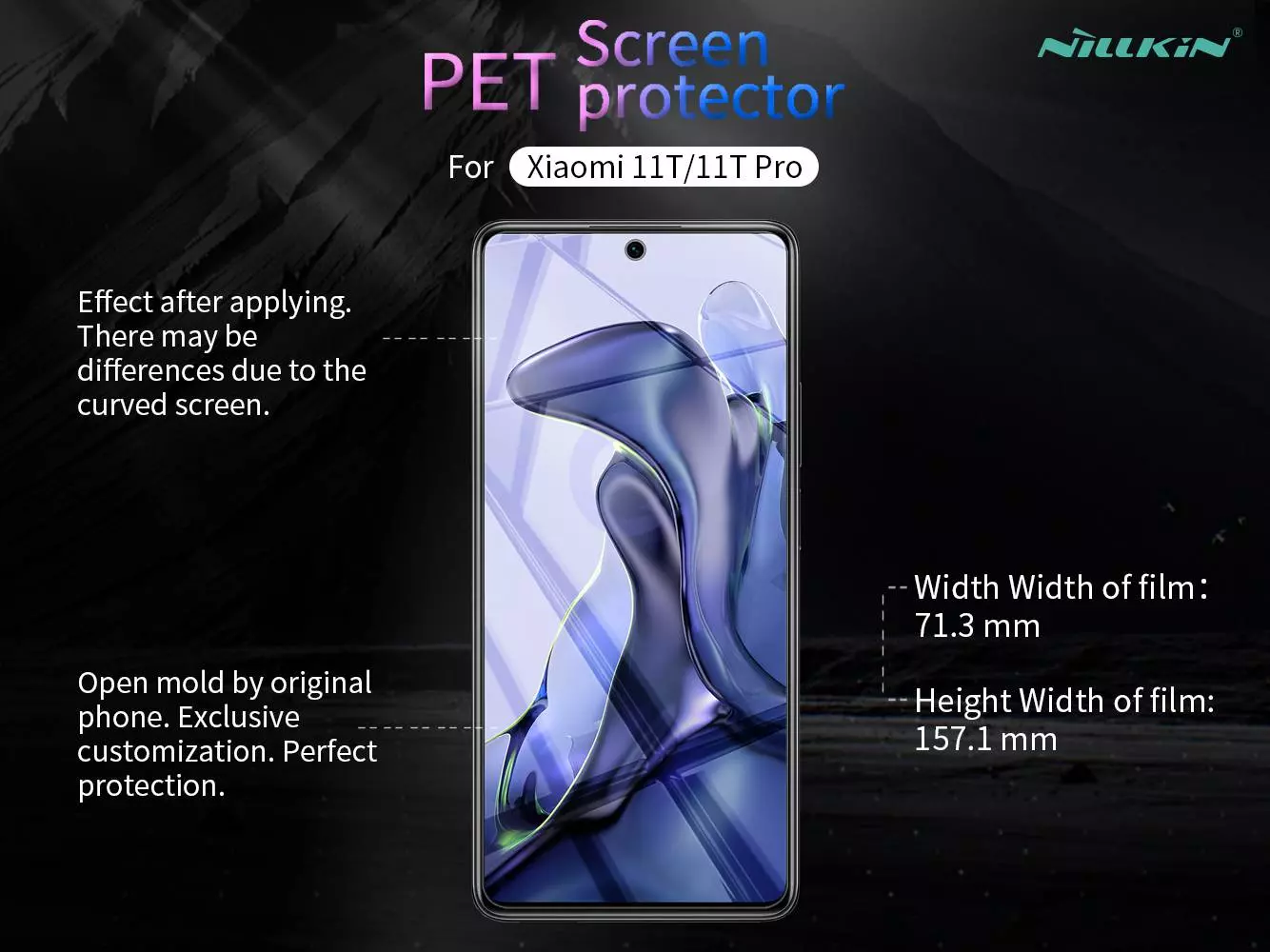 Защитная пленка для смартфона для Xiaomi 11T / Xiaomi 11T Pro Nillkin Matte Film Crystal Clear (Прозрачный) Защитная пленка для смартфона для Xiaomi 11T / Xiaomi 11T Pro Nillkin Matte Film Crystal Clear (Прозрачный)