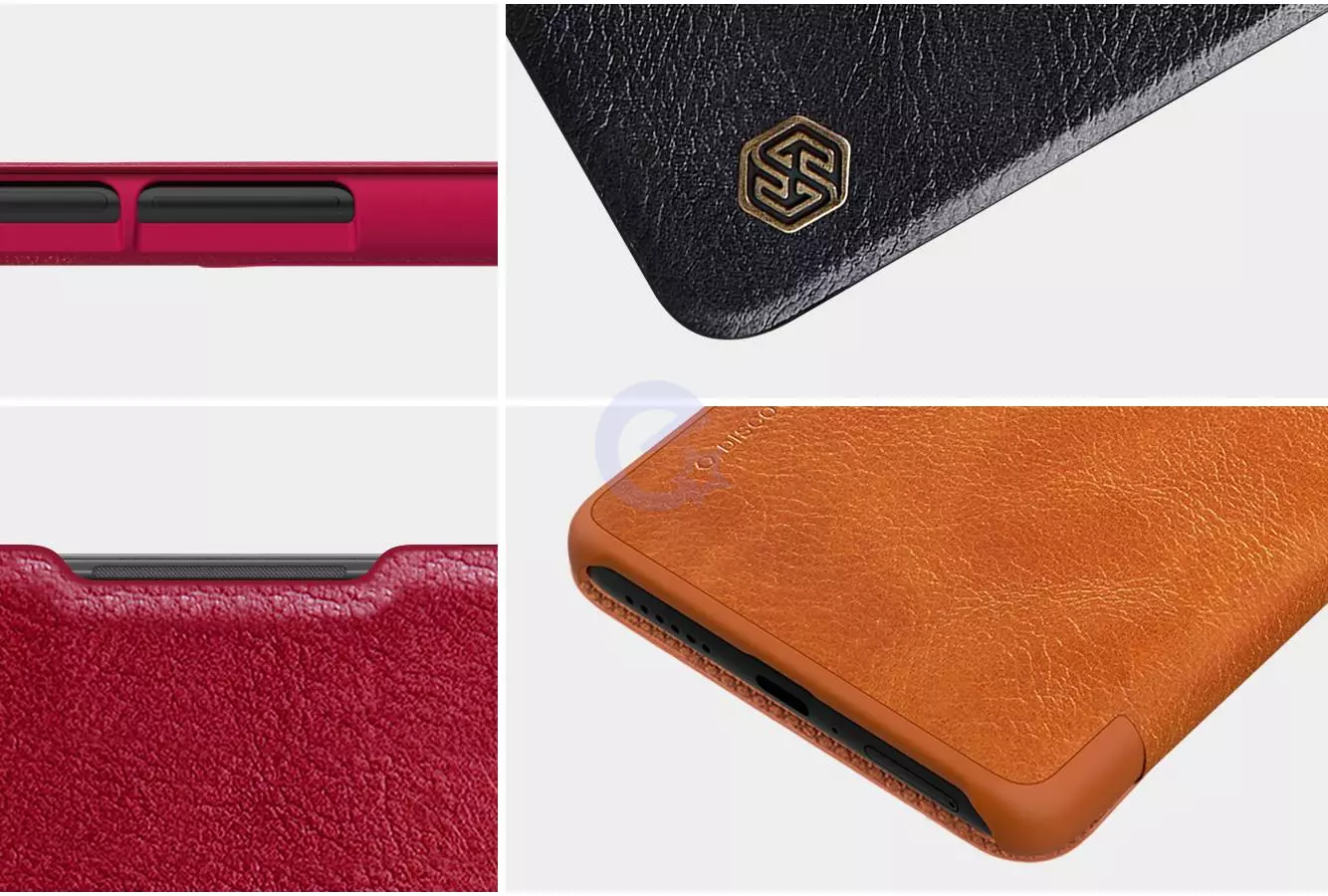 Чехол книжка для Xiaomi 11T / Xiaomi 11T Pro Nillkin Qin Brown (Коричневый)