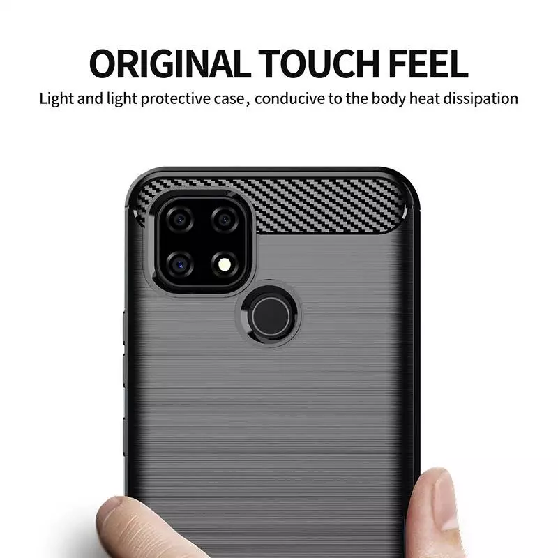 Чехол бампер для Realme C21Y iPaky Carbon Fiber Gray (Серый) Чехол бампер для Realme C21Y iPaky Carbon Fiber Gray (Серый)