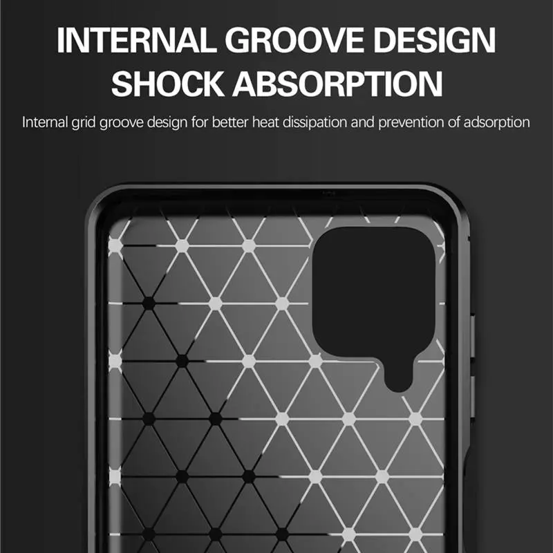 Чехол бампер Ipaky Carbon Fiber для Samsung Galaxy M62 Black (Черный)