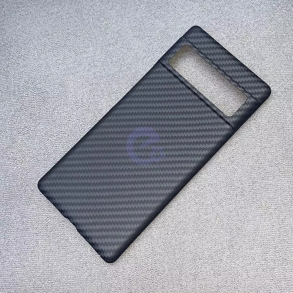 Чехол бампер для Google Pixel 6 Anomaly Carbon Plaid (Открытый модуль камеры) Black (Черный)