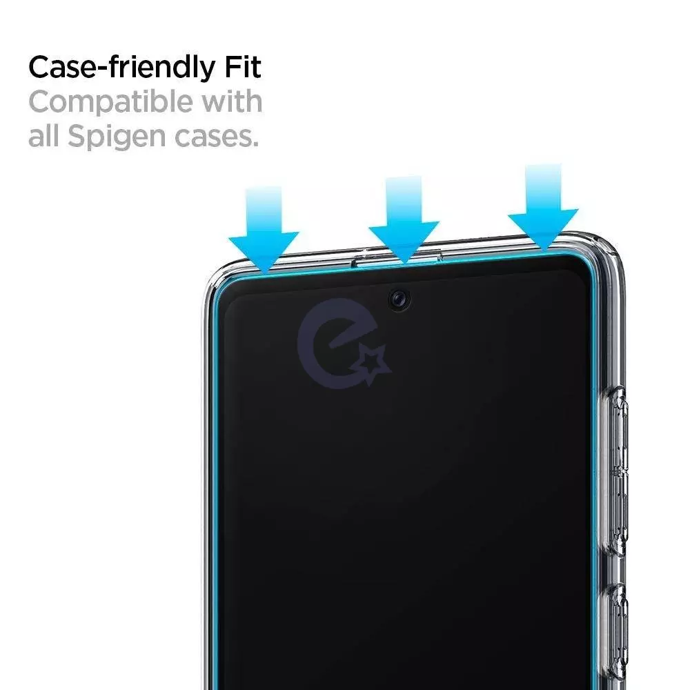 Защитное стекло для Samsung Galaxy M52 Spigen Glas.tR Slim FC Black (Черный)