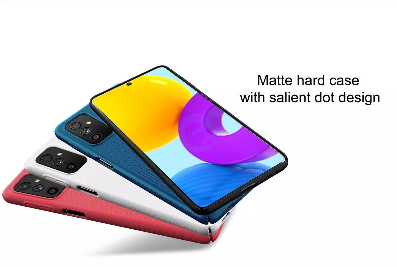 Чехол бампер для Samsung Galaxy M52 Nillkin Super Frosted Shield Blue (Синий) 6902048231061
