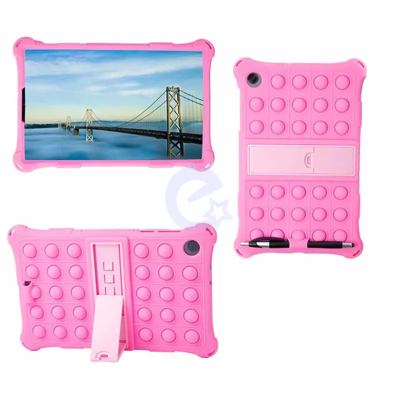 Силиконовый чехол бампер Ainiyo Pop It cover для планшета Lenovo Tab M10 Plus FHD TB-X606 10.3" Розовый