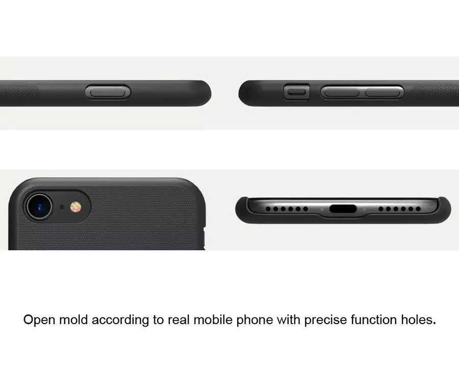 Чехол бампер Nillkin Super Frosted Shield для iPhone SE 2020 Gold (Золотой) 6902048148130