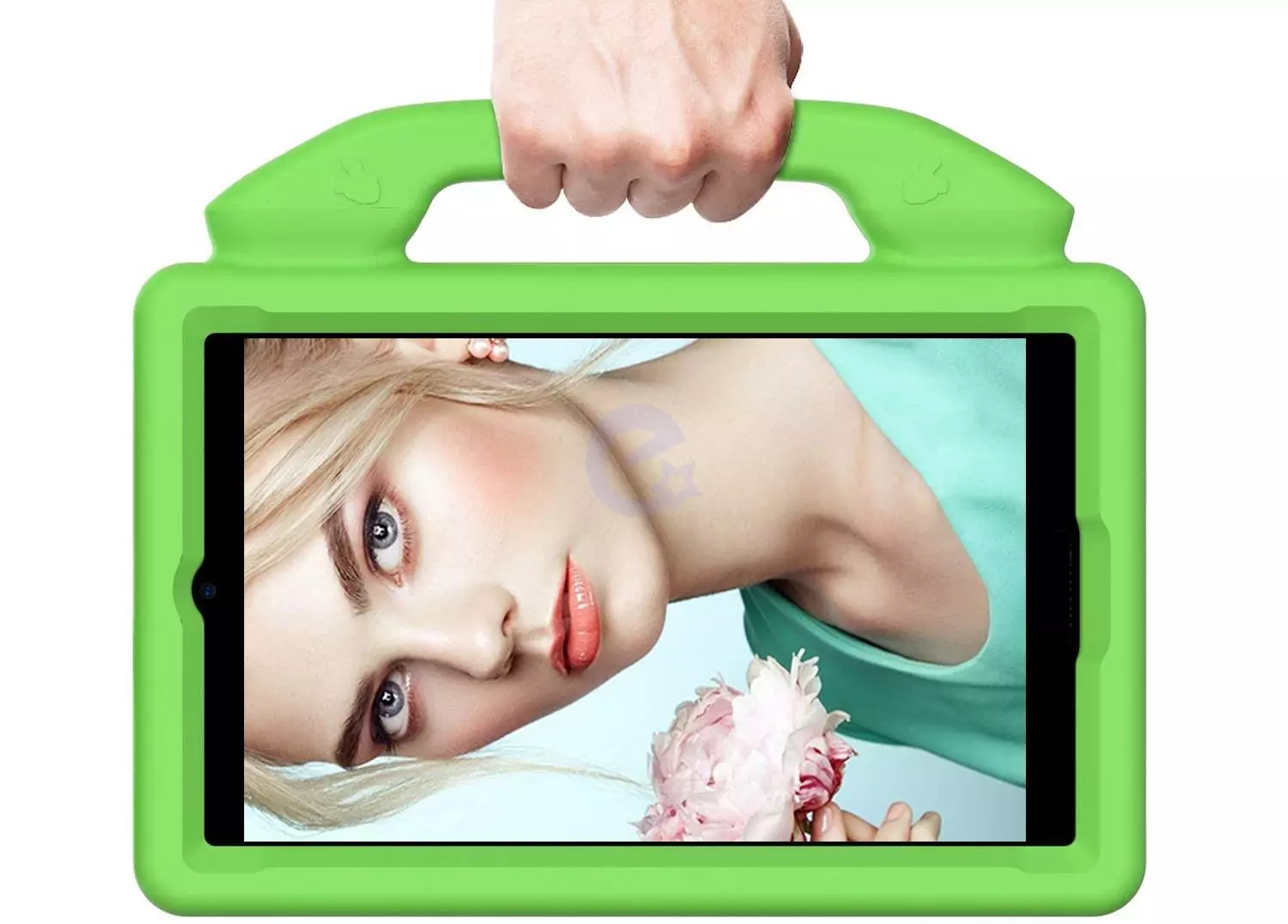 Противоударный силиконовый чехол Eva Kids Like hands для планшета Lenovo Tab M8 FHD TB-8705 / 8505 8.0" Зелёный 