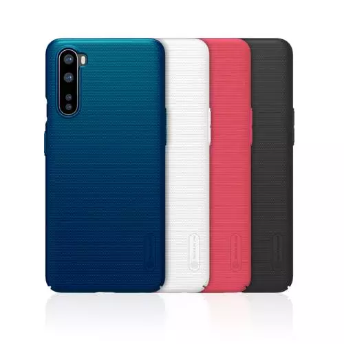 Чехол бампер Nillkin Super Frosted Shield для OnePlus Nord Red (Красный) 6902048202702