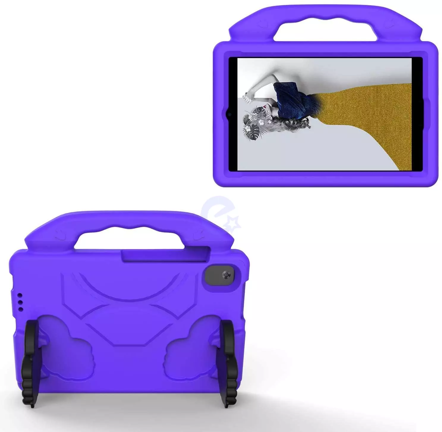 Противоударный силиконовый чехол Eva Kids Like hands для планшета Lenovo Tab M8 FHD TB-8705 / 8505 8.0" Фиолетовый