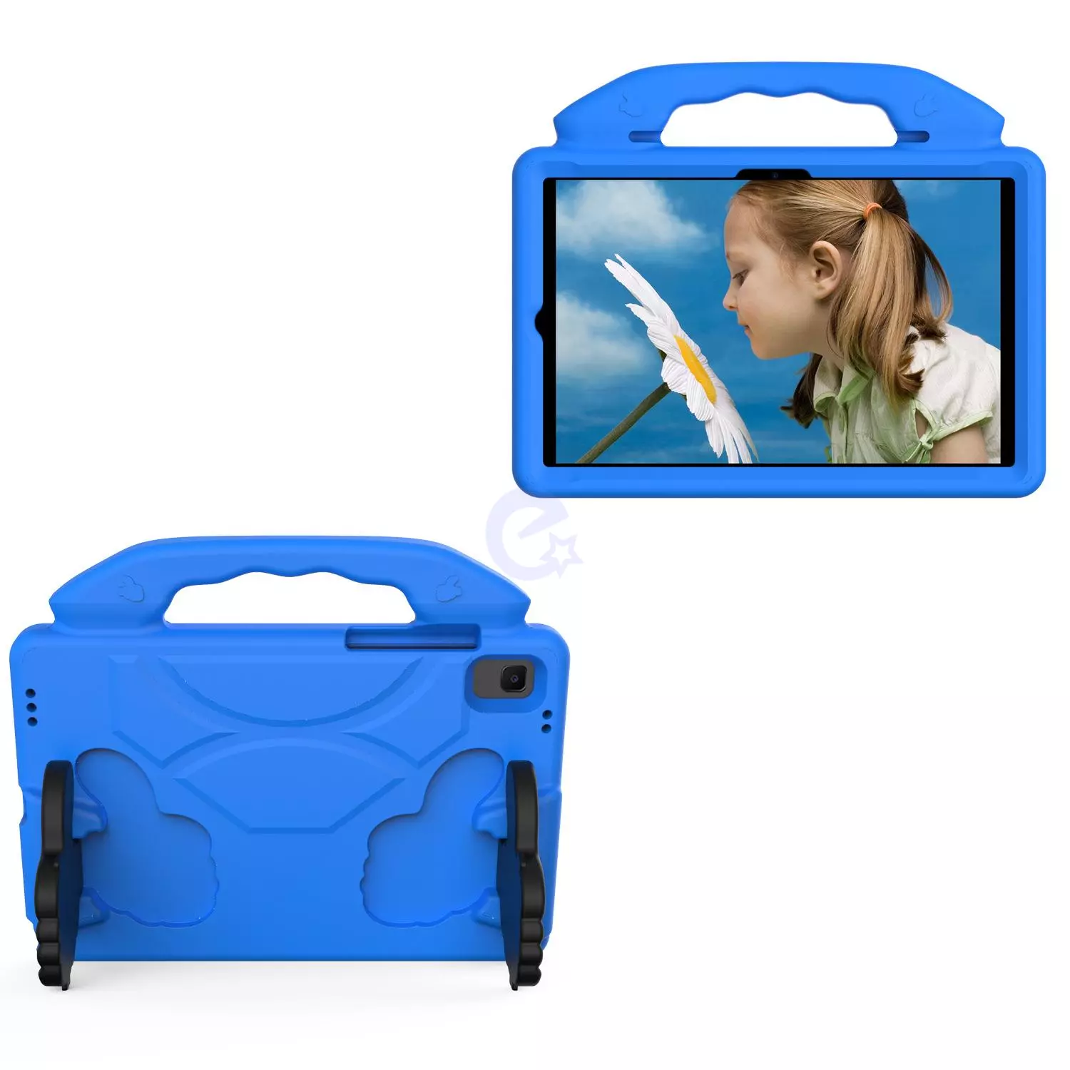 Противоударный чехол Eva Kids Like hands series для планшета Samsung Galaxy Tab A8 10.5" SM-X200 X205 Голубой