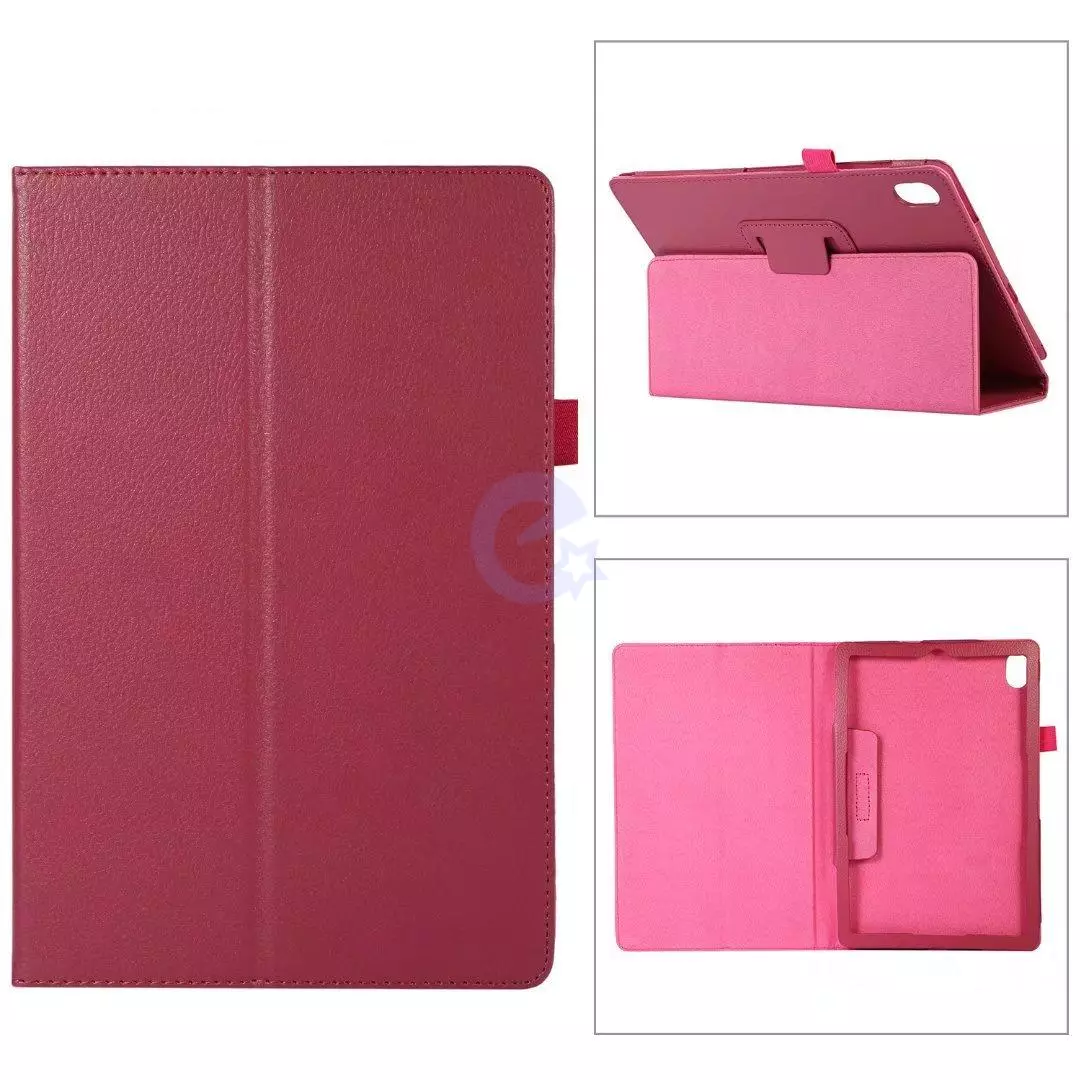 Чехол книжка для Samsung Galaxy Tab A8 10.5" SM-X200 X205 2022 TTX Leather Book Case Малиновый