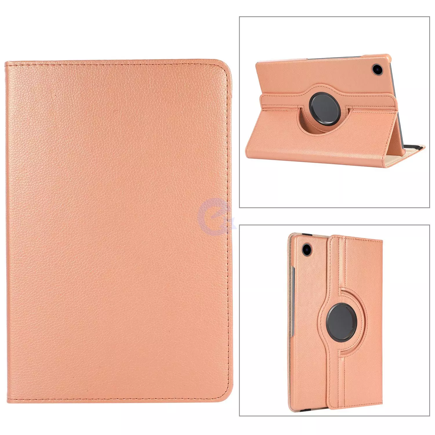 Чехол поворотный TTX 360° Leather case для Samsung Galaxy Tab A8 10.5" SM-X200 X205 2022 Розовое золото