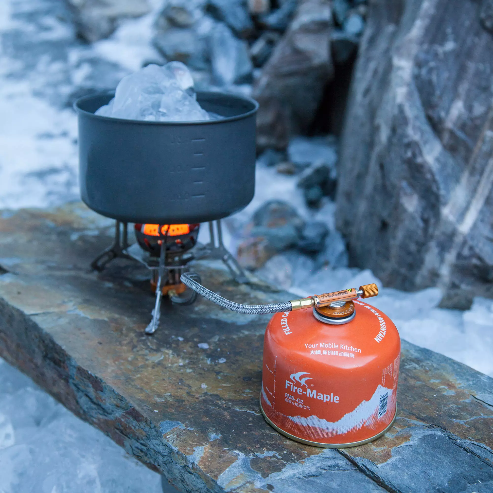 Портативний газовий пальник Alpen Camping Patagonia Orange (Помаранчевий)