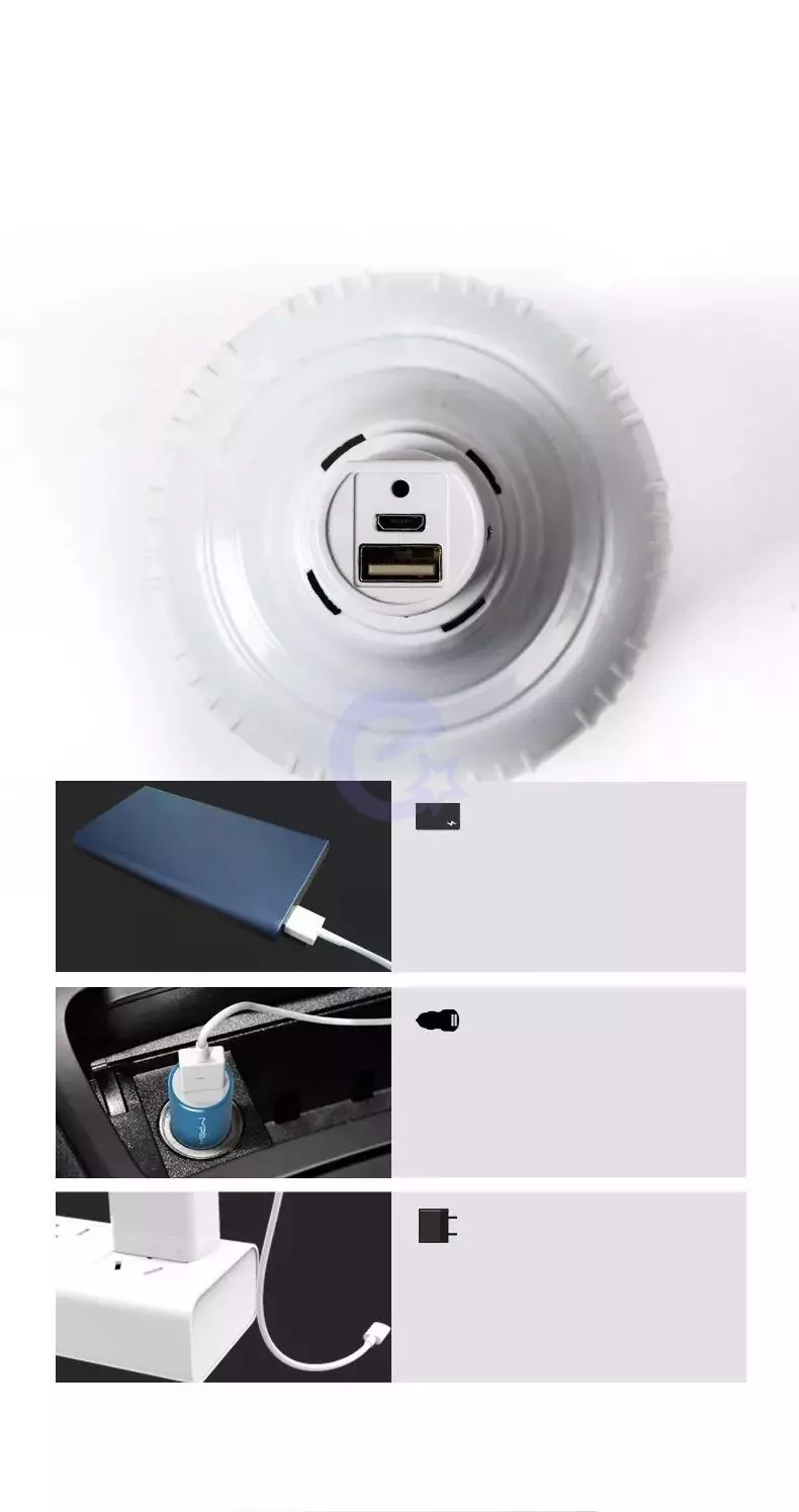 Світлодіодна лампочка, що заряджається Anomaly Charging LED lamp 120W White (Білий)