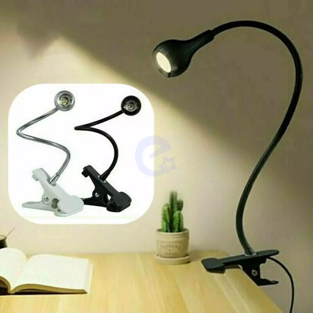 Настільна лампа з живленням від USB та затискачем Anomaly Light Flexible LED Silver (Сріблястий)