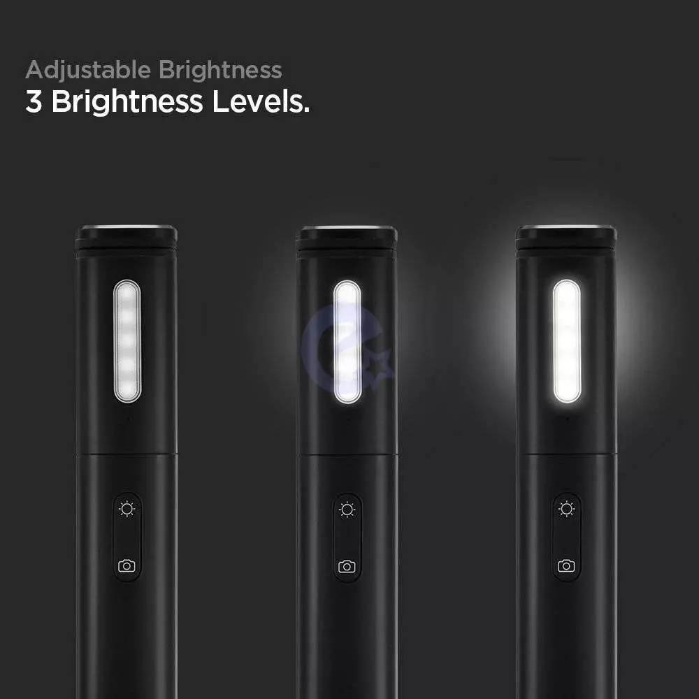 Селфипалка Spigen S550W LED Selfie Bluetooth Black (Черный) 000MP26412