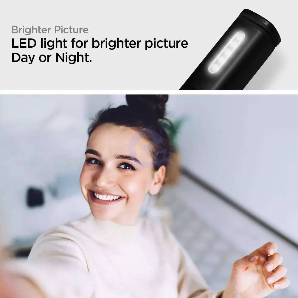 Селфипалка Spigen S550W LED Selfie Bluetooth Black (Черный) 000MP26412