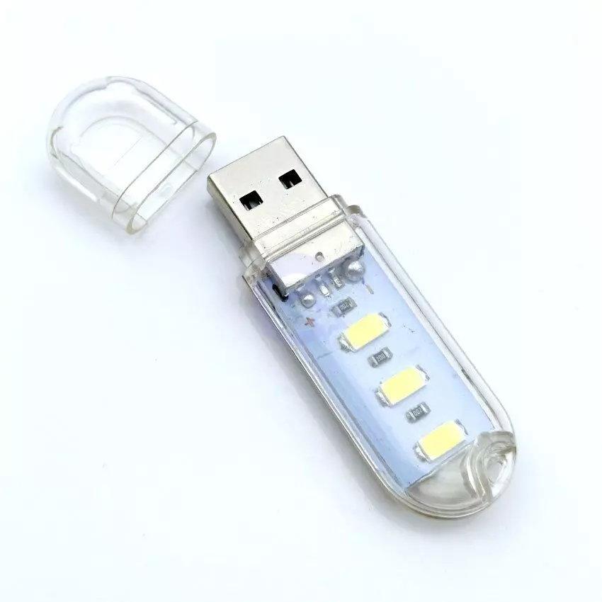 Светодиодная настольная лампа Anomaly SMD DC 3 LED USB Transparent (Прозрачный)