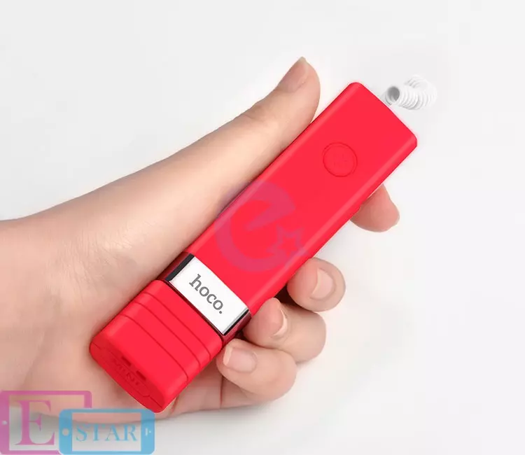 Монопод для селфі Hoco K3A Beauty Lightning Interface Red (Червоний)