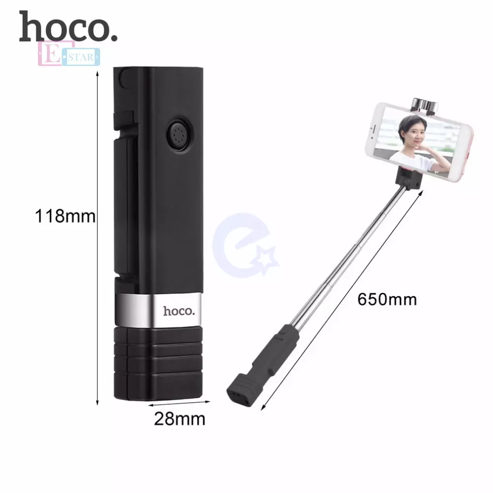 Оригінальна селфі палиця Hoco K4 Beauty Wireless Selfie Stick та смартфонів Black (Чорний)