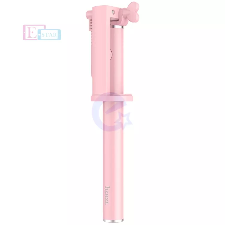Оригинальная селфи палка Hoco K5 Neoterilc Wire Controllable Selfie Stick Pink (Розовый)