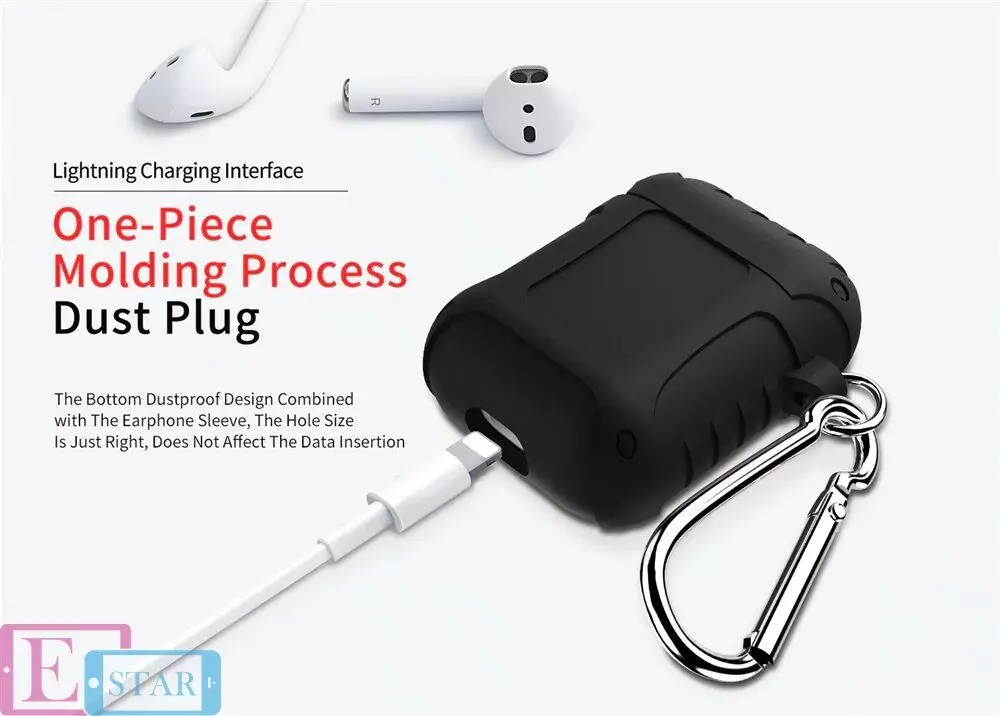 Защитный силиконовый чехол для AirPods Anomaly Armor Protective Case Gray (Серый)