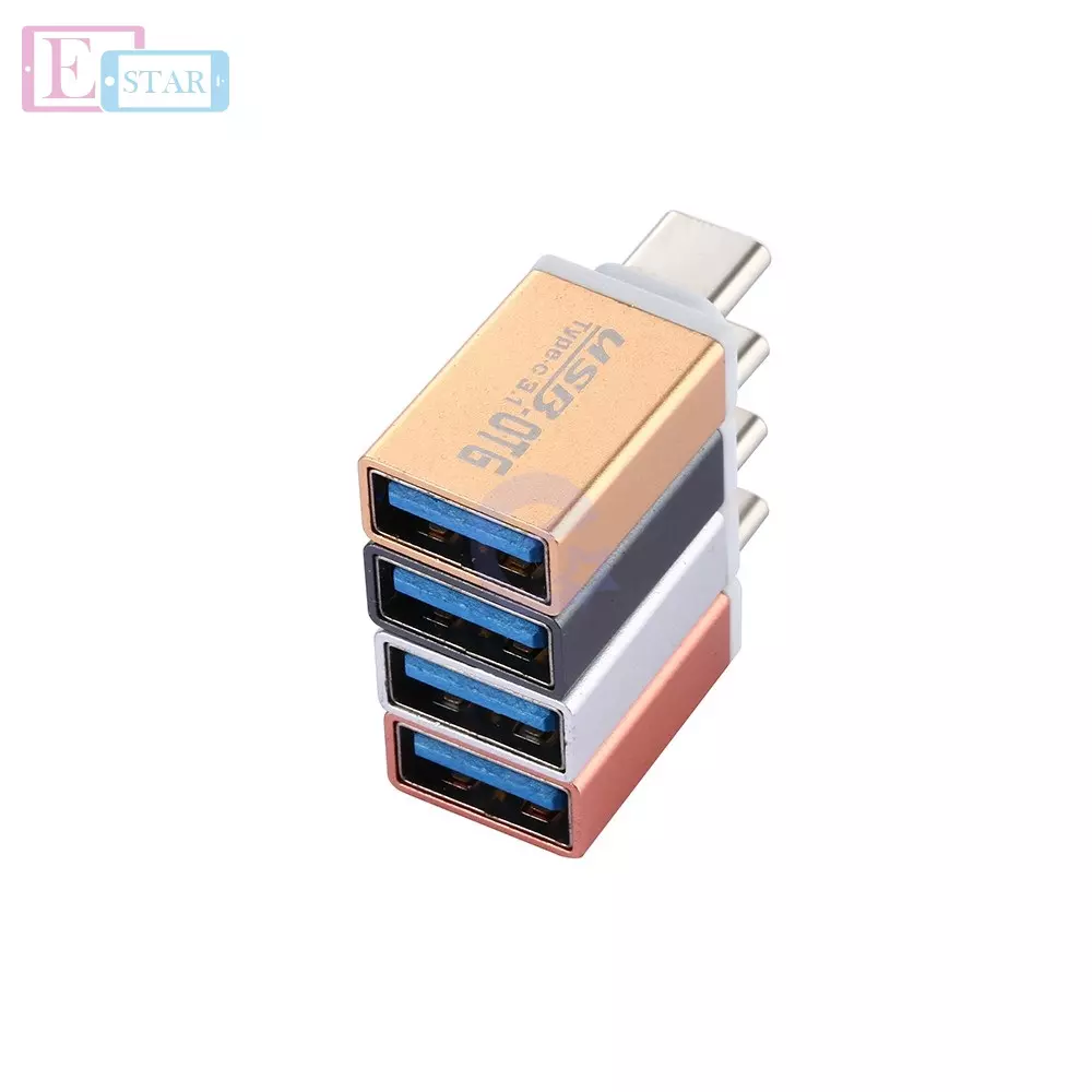 Переходник USB to Type C Anomaly OTG Adapter для планшетов и смартфонов Gold (Золотой)