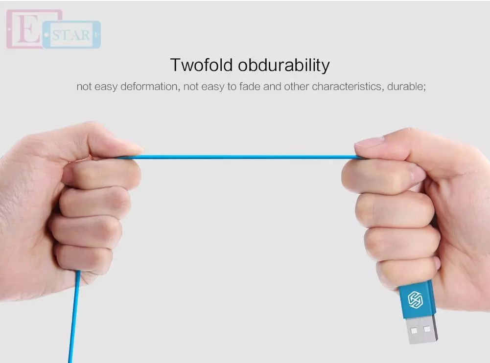 Высокоскоростной кабель для зарядки и передачи данных Apple iPhone iPod iPad Nillkin Rapid Cable Lightning 1.0 м White (Белый)