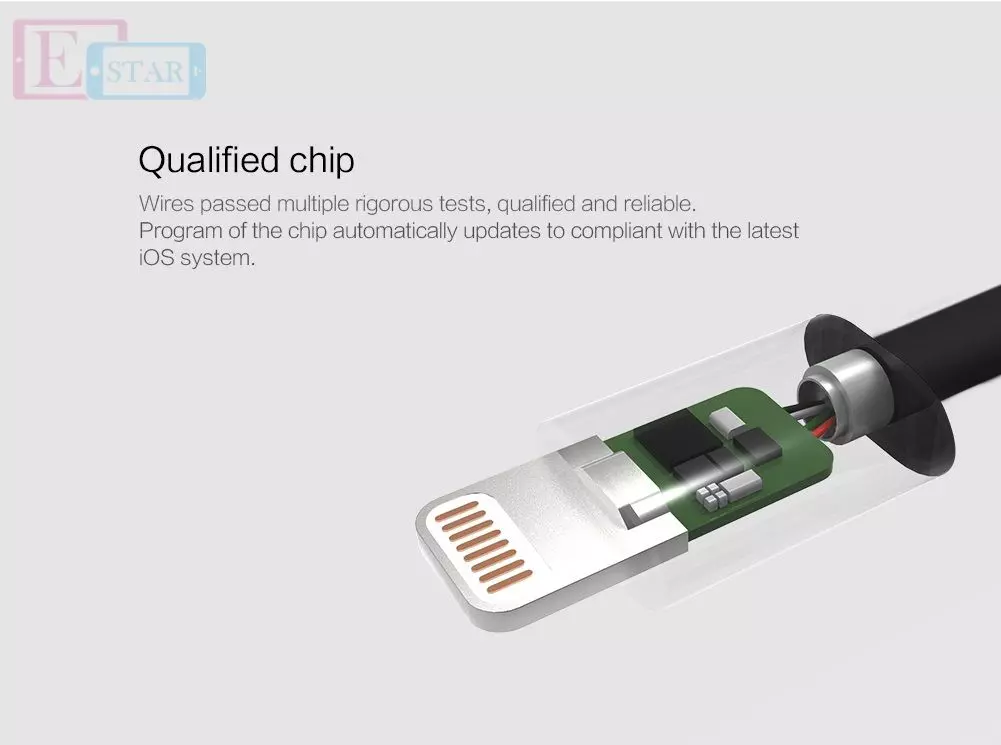 Високошвидкісний кабель для заряджання та передачі даних Apple iPhone iPod iPad Nillkin Rapid Cable Lightning 1.0 м White (Білий) Високошвидкісний кабель для заряджання та передачі даних Apple iPhone iPod iPad Nillkin Rapid Cable Lightning 1.0 м White (Білий)