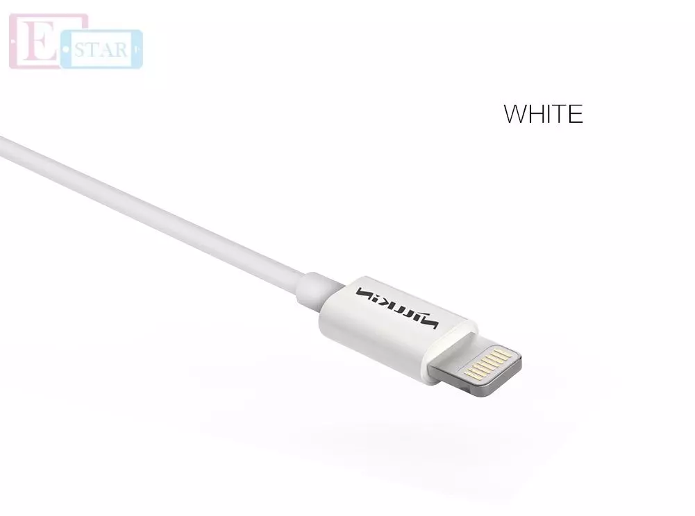 Высокоскоростной кабель для зарядки и передачи данных Apple iPhone iPod iPad Nillkin Rapid Cable Lightning 1.0 м White (Белый)