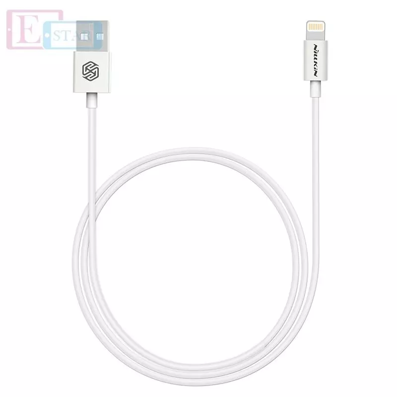Высокоскоростной кабель для зарядки и передачи данных Apple iPhone iPod iPad Nillkin Rapid Cable Lightning 1.0 м White (Белый)