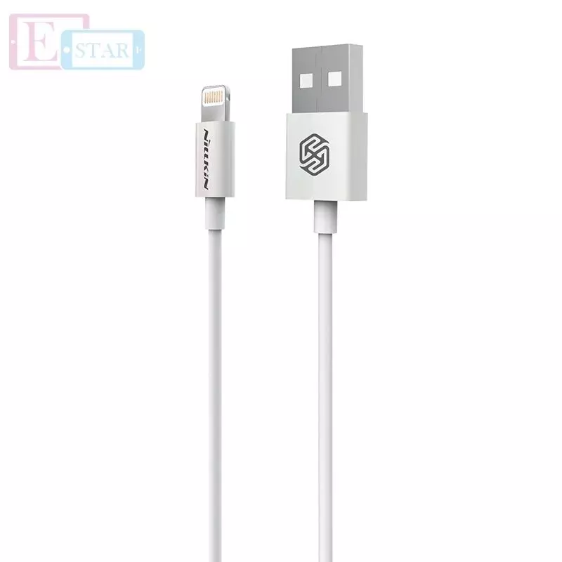 Высокоскоростной кабель для зарядки и передачи данных Apple iPhone iPod iPad Nillkin Rapid Cable Lightning 1.0 м White (Белый)