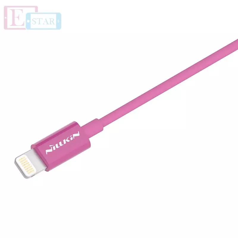Высокоскоростной кабель для зарядки и передачи данных Apple iPhone iPod iPad Nillkin Rapid Cable Lightning 1.0 м Pink (Розовый)