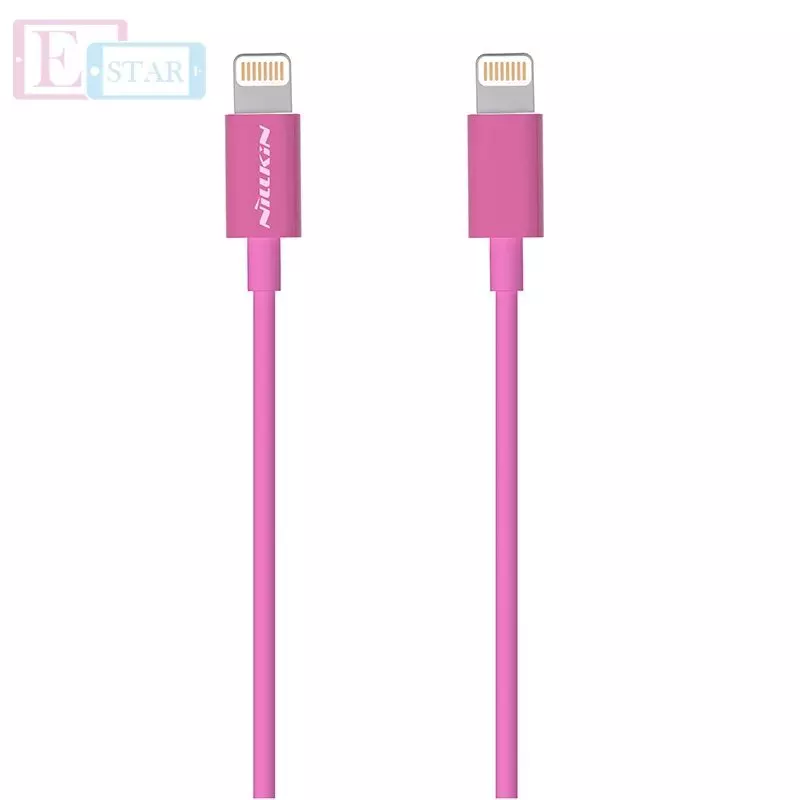 Высокоскоростной кабель для зарядки и передачи данных Apple iPhone iPod iPad Nillkin Rapid Cable Lightning 1.0 м Pink (Розовый)