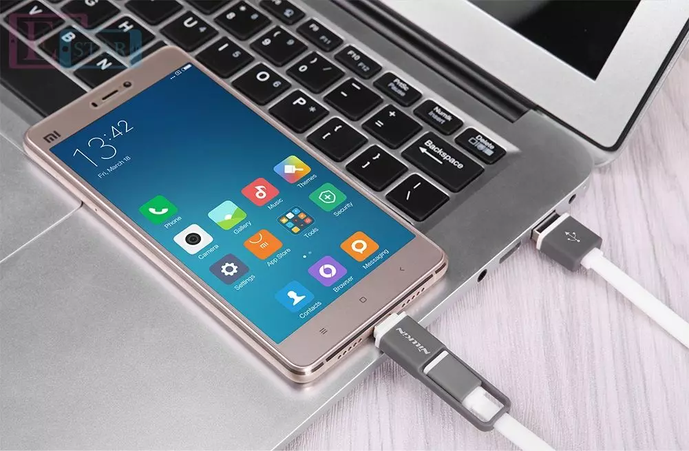 Високошвидкісний кабель для заряджання та передачі даних Nillkin Plus Type C - MicroUsb для смартфонів та телефону 1,2 м Black (Чорний) Високошвидкісний кабель для заряджання та передачі даних Nillkin Plus Type C - MicroUsb для смартфонів та телефону 1,2 м Black (Чорний)