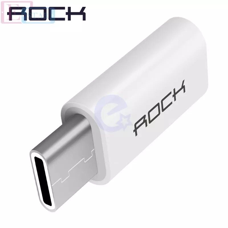 Кабель переходник Micro to Type C Rock OTG Cable Adapter для планшетов и смартфонов White (Белый)