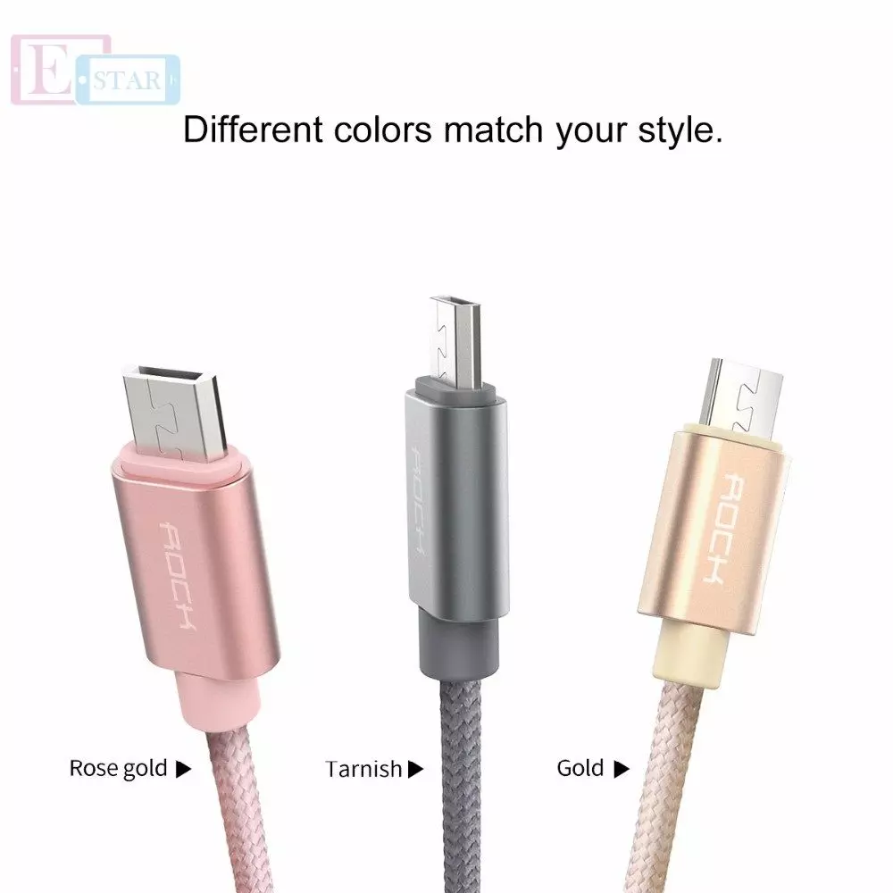 Высокоскоростной кабель для зарядки и передачи данных Rock MFI Metal Charge USB - Micro UsB 1,0 м Gray (Серый) Высокоскоростной кабель для зарядки и передачи данных Rock MFI Metal Charge USB - Micro UsB 1,0 м Gray (Серый)