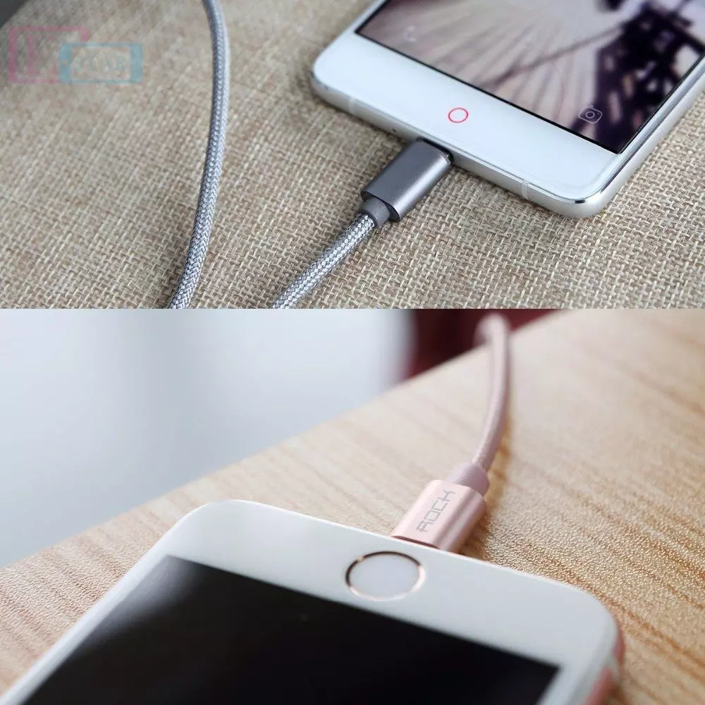 Высокоскоростной кабель для зарядки и передачи данных Rock MFI Metal Charge USB - Micro UsB 1,0 м Rose Gold (Розовое золото) Высокоскоростной кабель для зарядки и передачи данных Rock MFI Metal Charge USB - Micro UsB 1,0 м Rose Gold (Розовое золото)