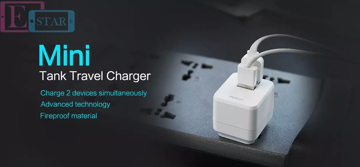 Набор сетевая зарядка Rock 2.4 A Travel Charger + кабель для зарядки и передачи данных Black (Черный) RWC0204 Набор сетевая зарядка Rock 2.4 A Travel Charger + кабель для зарядки и передачи данных Black (Черный) RWC0204