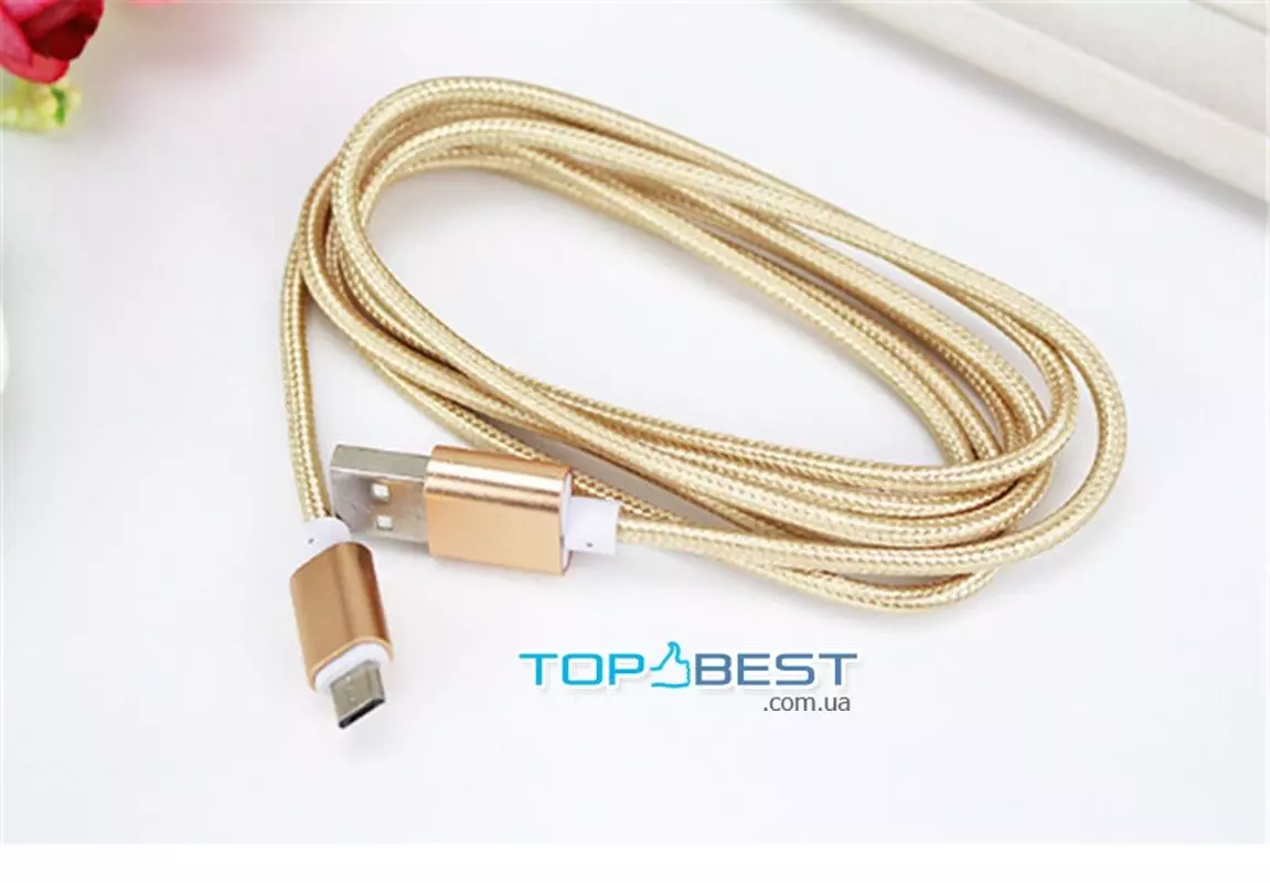 Кабель для заряджання та передачі даних Anomaly тканинна обплетення USB Type C для смартфонів та телефону 1 м Gold (Золотий) Кабель для заряджання та передачі даних Anomaly тканинна обплетення USB Type C для смартфонів та телефону 1 м Gold (Золотий)