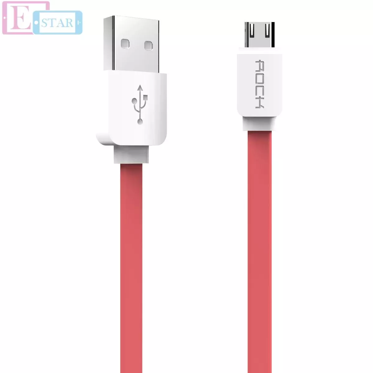 Кабель для заряджання та передачі даних Rock Micro UsB 1 м Red (Червоний) Кабель для заряджання та передачі даних Rock Micro UsB 1 м Red (Червоний)
