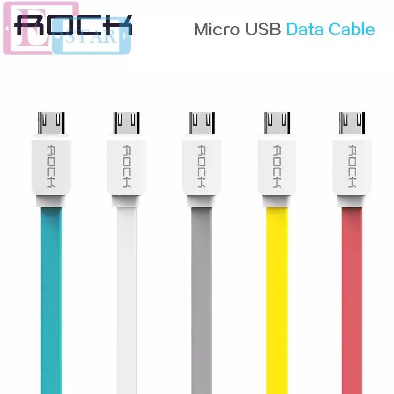 Кабель для заряджання та передачі даних Rock Micro UsB 1 м White (Білий) Кабель для заряджання та передачі даних Rock Micro UsB 1 м White (Білий)