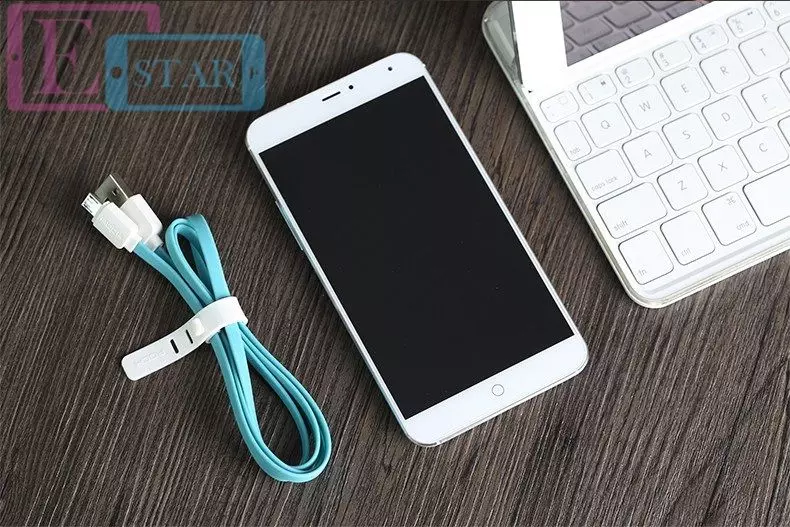 Кабель для заряджання та передачі даних Rock Micro UsB 1 м White (Білий) Кабель для заряджання та передачі даних Rock Micro UsB 1 м White (Білий)