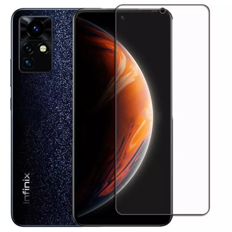 Защитное стекло для Infinix Zero X Pro Anomaly 20D Tempered Glass Black (Черный)