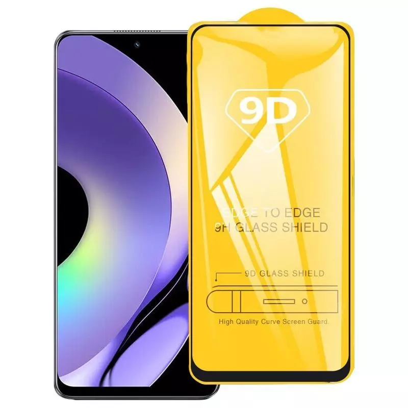 Захисне скло для Realme 10s Anomaly 9D Full Glue Tempered Glass Black (Чорний)