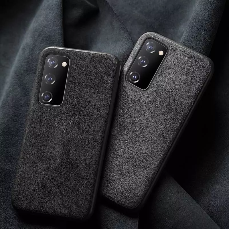 Преміальний чохол бампер для Samsung Galaxy A72 Anomaly Alcantara Black (Чорний)