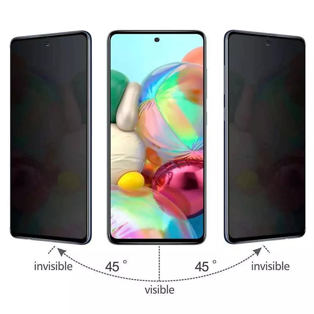 Защитное стекло антишпион для Samsung Galaxy A73 5G Anomaly Anti-Spy Tempered Glass Black (Черный)