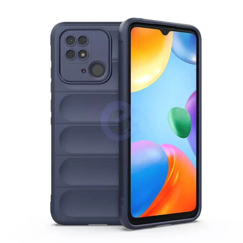 Противоударный чехол бампер для Xiaomi Redmi 10A / Redmi 9C Anomaly Beetle PRO Blue (Синий)