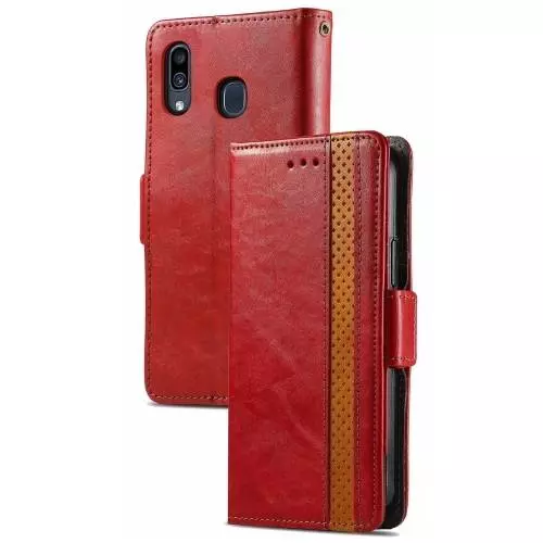 Чохол книжка для Motorola Moto G9 Power Anomaly Business Wallet Red (Червоний)